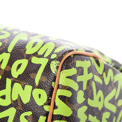 Louis Vuitton Monogram Graffiti Speedy 30 Green 11 of 13