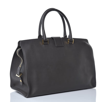 Saint Laurent Calfskin Medium Monogram Cabas Grey 3 of 13