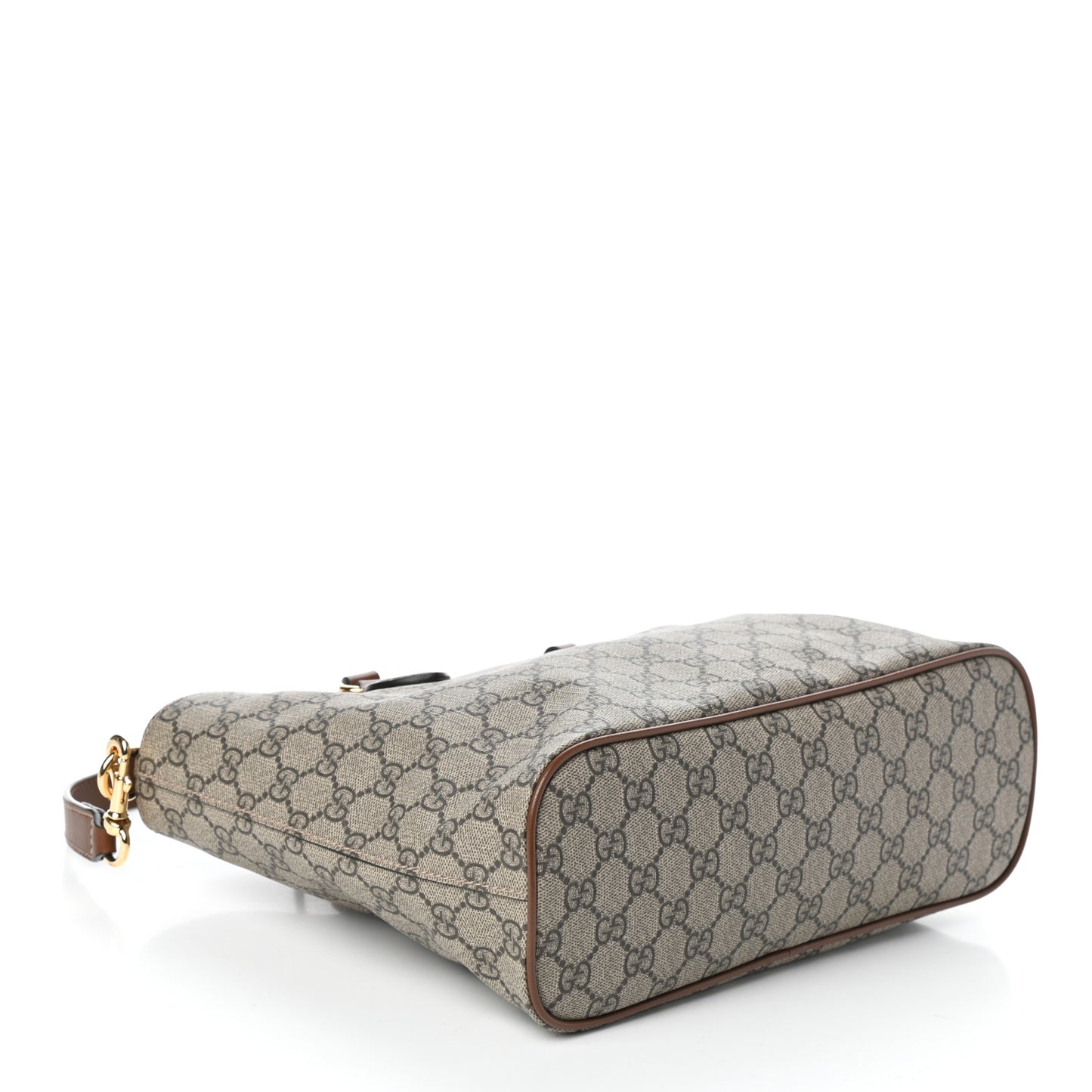 Soft GG Supreme Monogram Small Crossbody Tote Beige Cuir