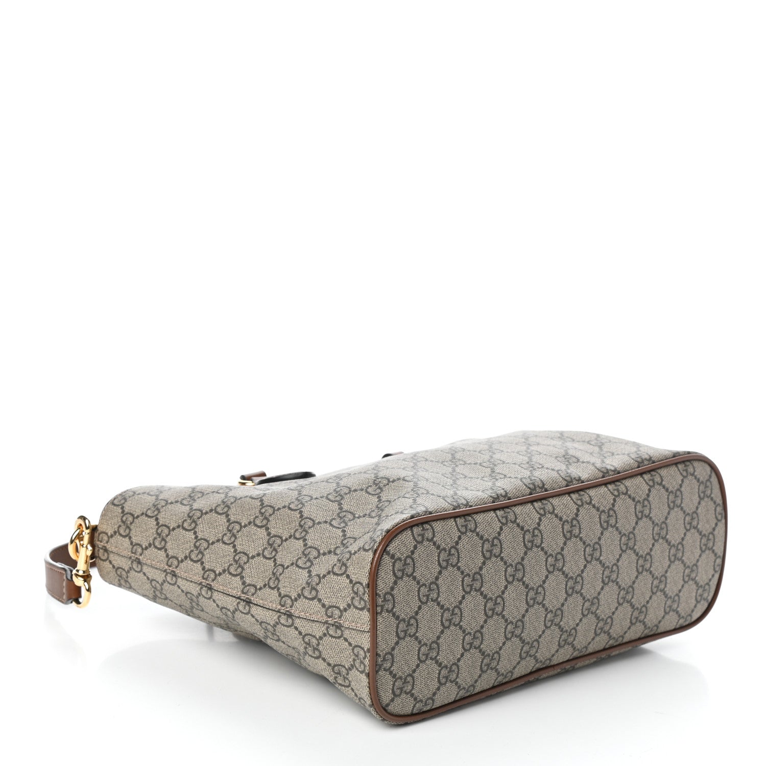 Gucci Soft GG Supreme Monogram Small Crossbody Tote Beige Cuir 4 of 9
