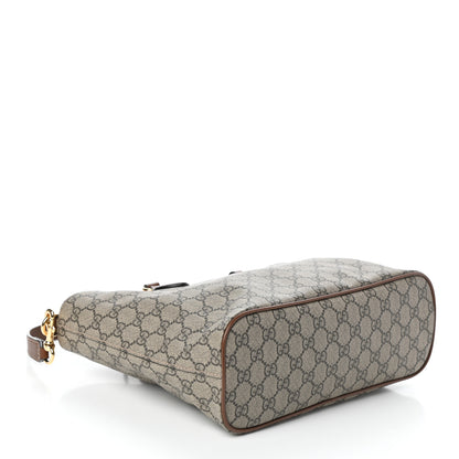 Gucci Soft GG Supreme Monogram Small Crossbody Tote Beige Cuir 4 of 9