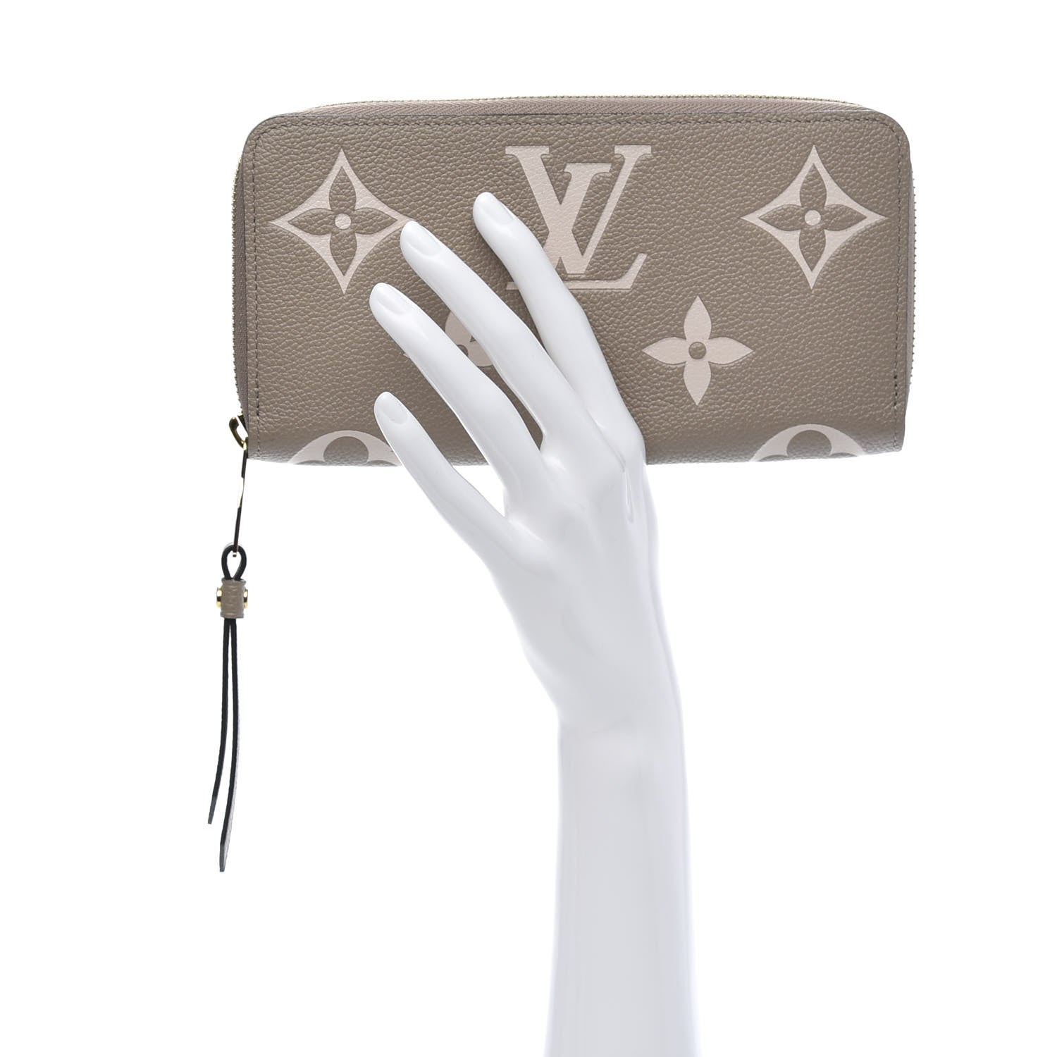 Louis Vuitton Empreinte Monogram Giant Zippy Wallet Tourterelle Creme 2 of 9