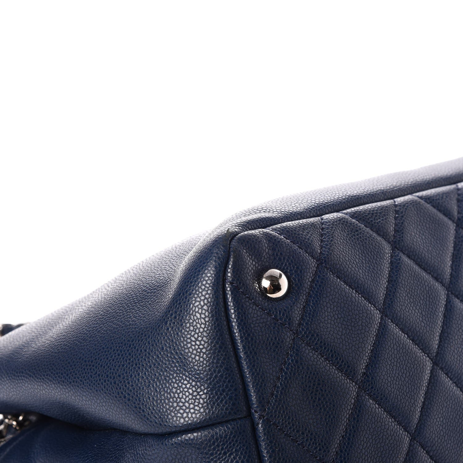 Chanel Caviar Timeless CC Soft Tote Navy Blue 8 of 11