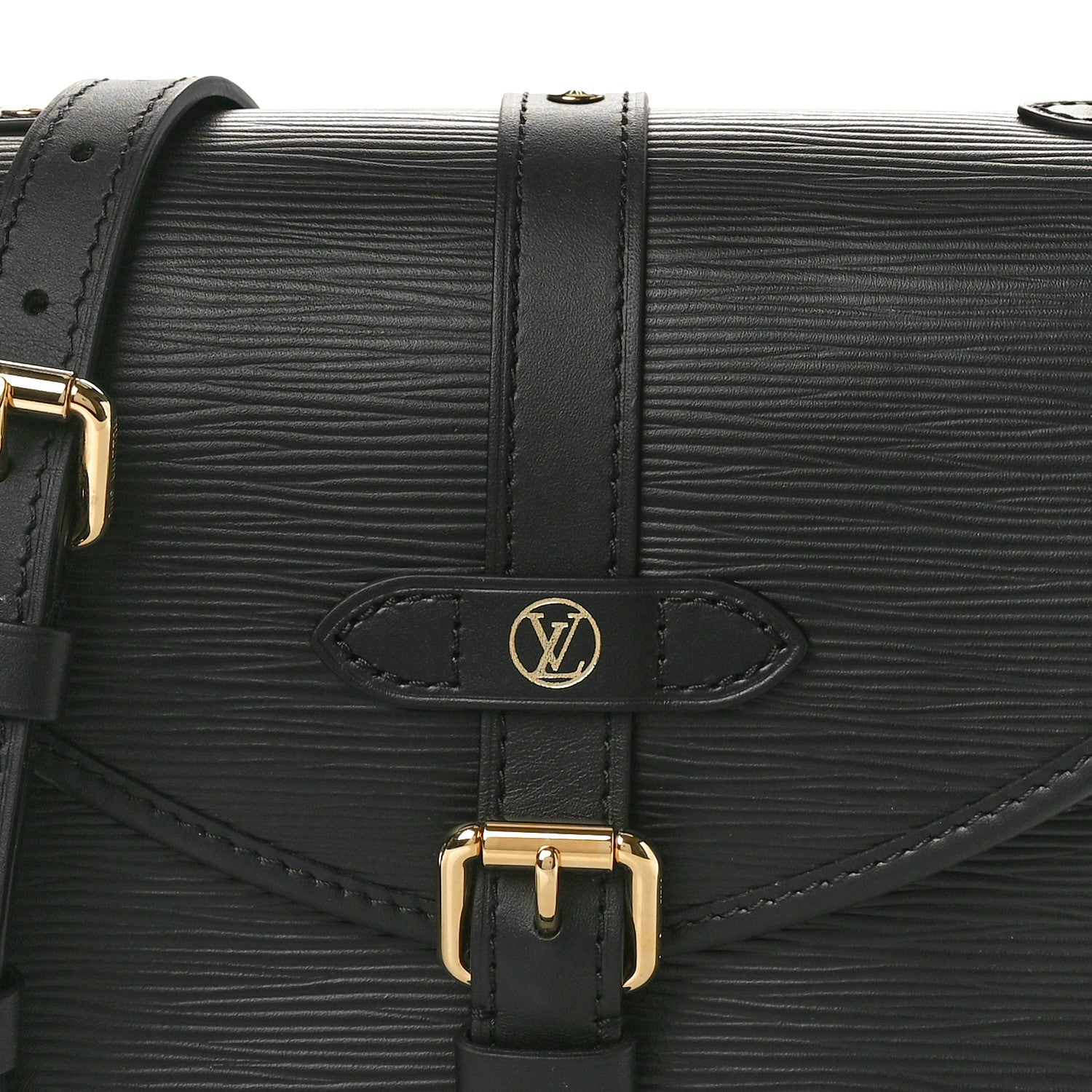 Louis Vuitton Epi Saumur BB Black 7 of 9