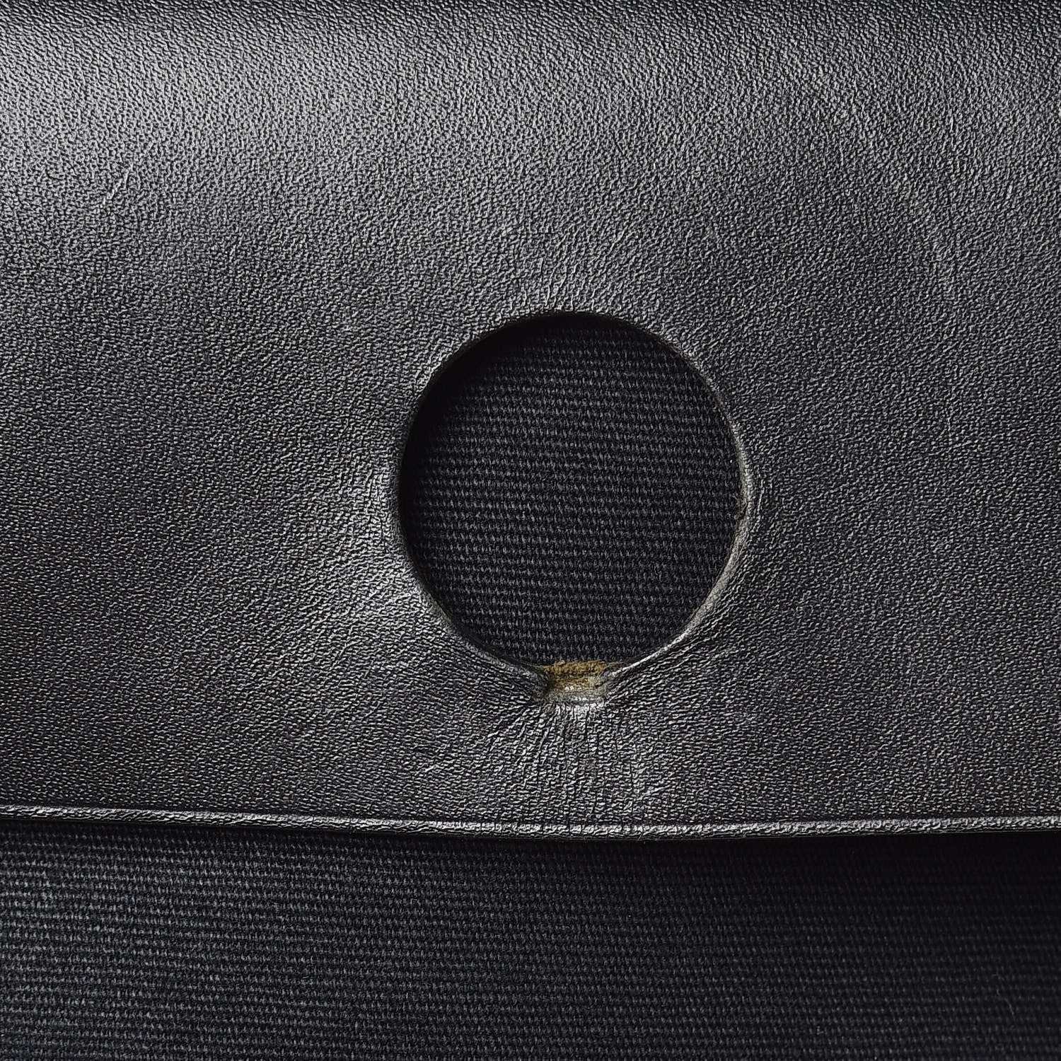 Hermes Vache Calfskin Toile Herbag 30 PM Black Natural 8 of 16