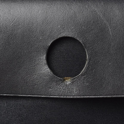 Hermes Vache Calfskin Toile Herbag 30 PM Black Natural 8 of 16