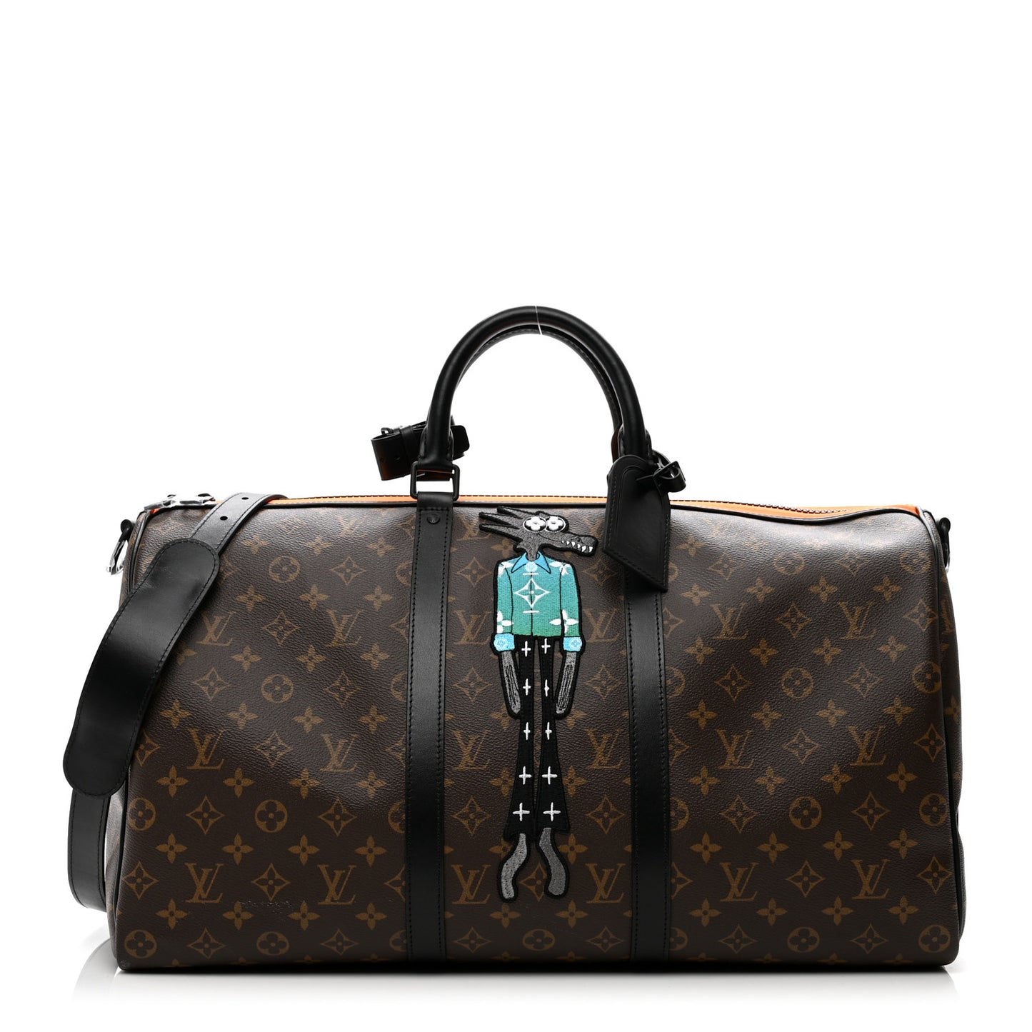 Monogram Embroidered Cartoon LV Friends Keepall Bandouliere 50