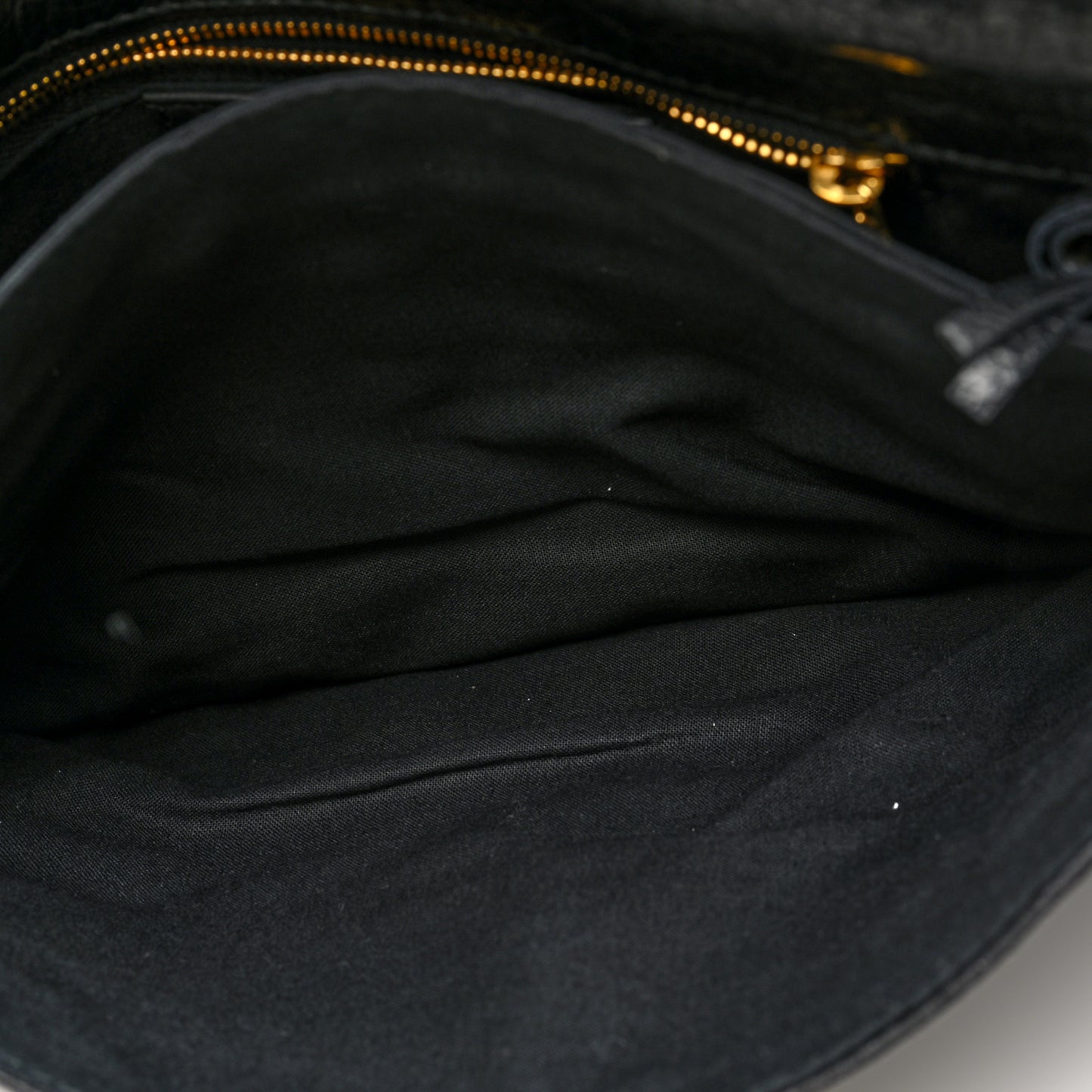 Agneau Giant 12 Gold Hardware Envelope Clutch Black
