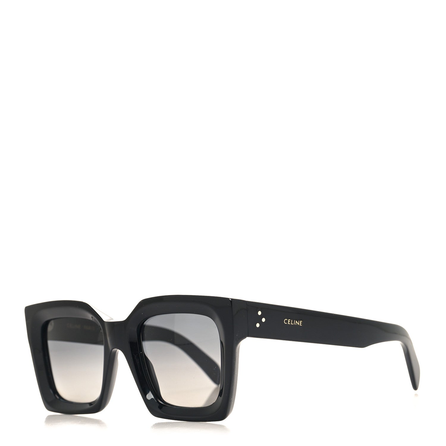 Celine Acetate Square Sunglasses CL401301 Black 1 of 8