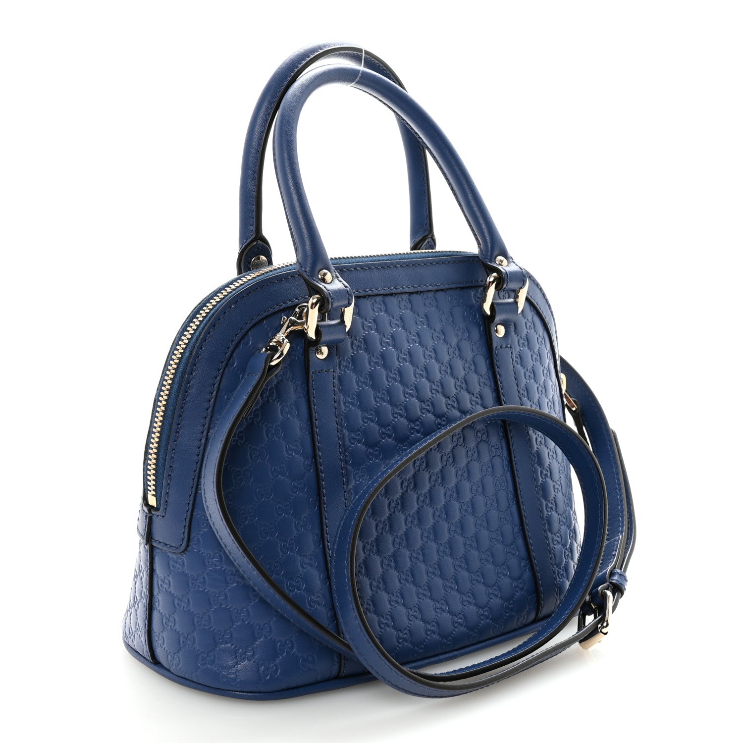 Gucci Soft Microguccissima Mini Dome Bag Blue 3 of 10
