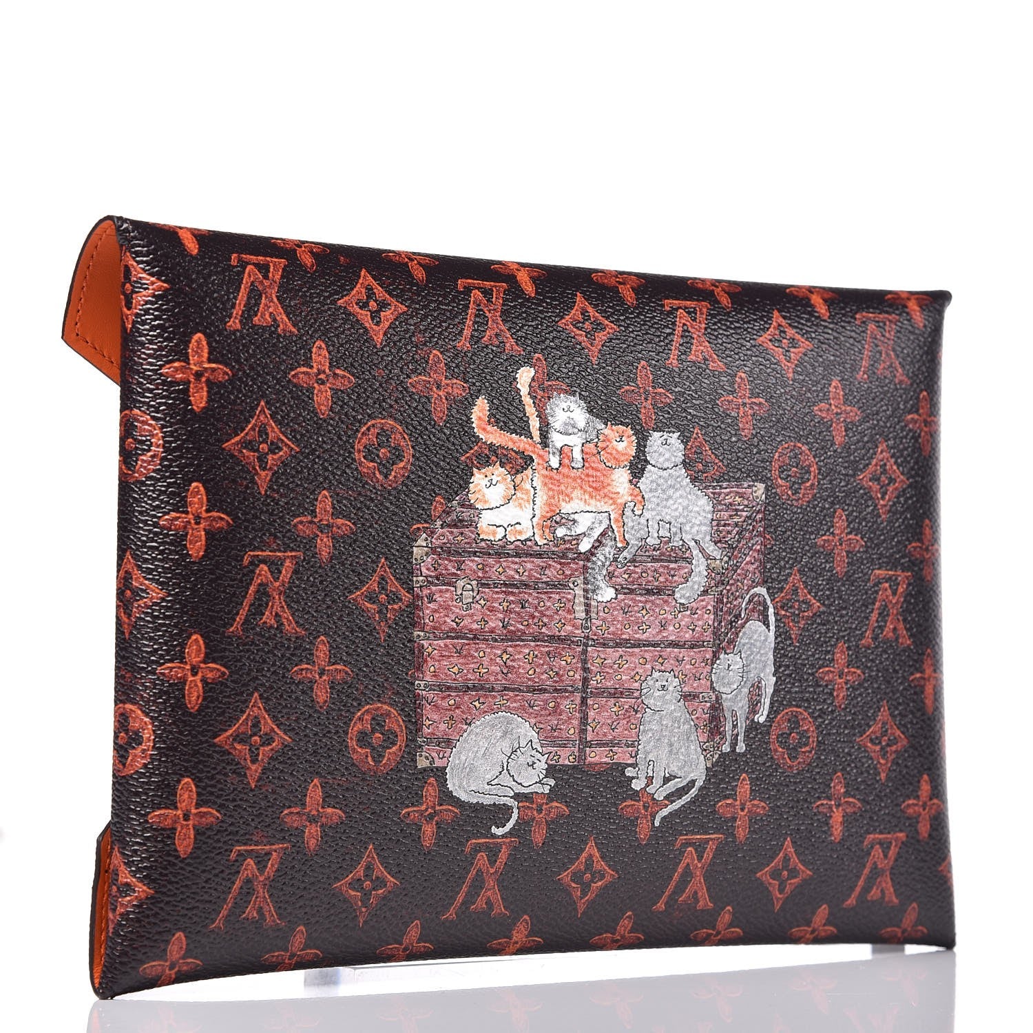 Louis Vuitton Catogram Kirigami Pochette Set Marron White Black 3 of 9