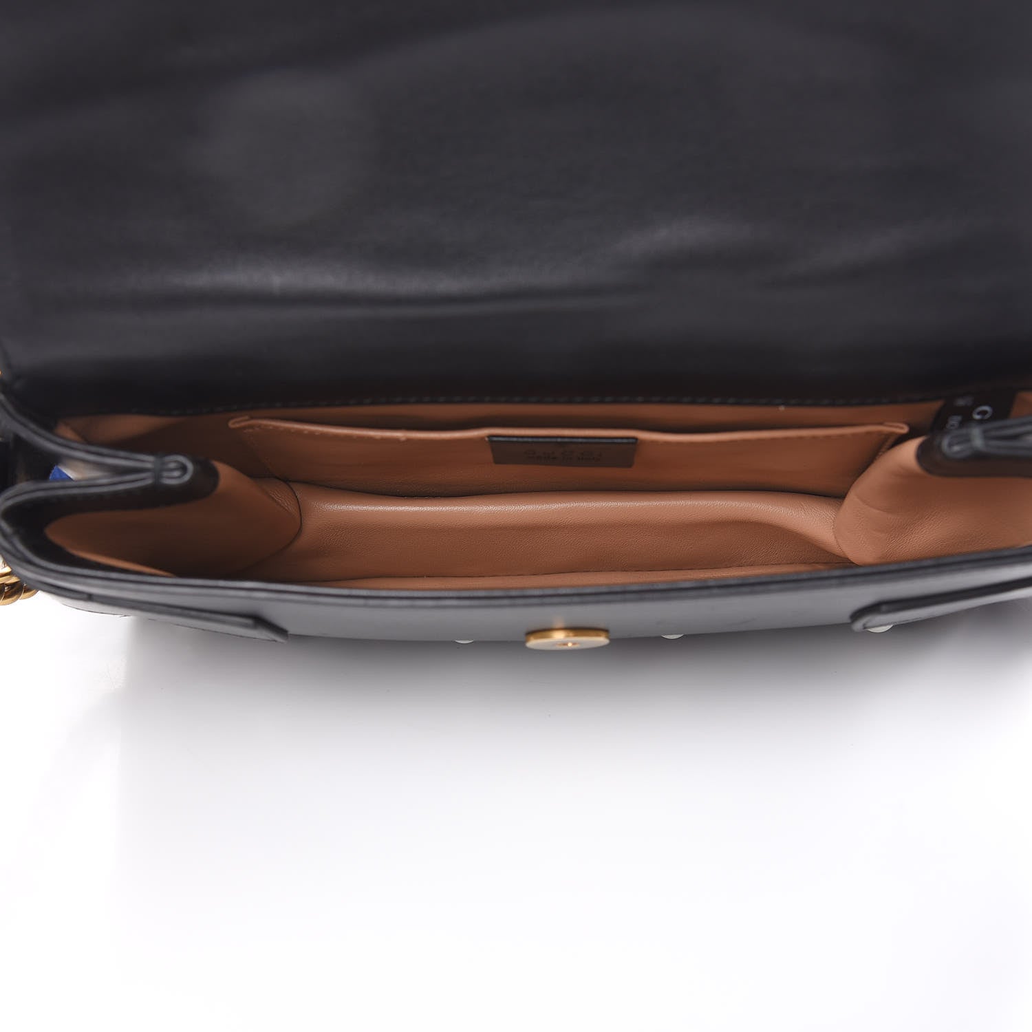 Gucci Nappa Pearl Studded Mini Queen Margaret Broadway Shoulder Bag Black 5 of 12