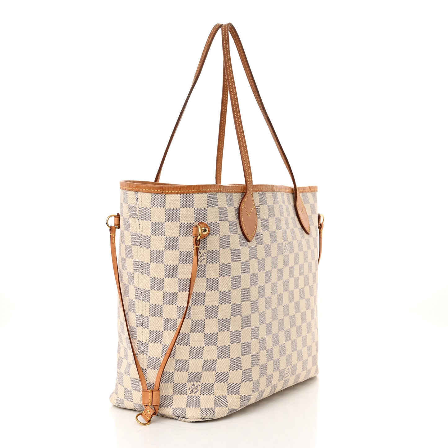 Damier Azur Neo Neverfull MM Rose Ballerine