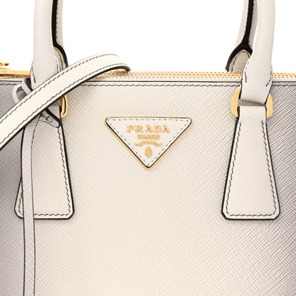 Prada Saffiano Lux Ombre Small Galleria Double Zip Tote Gradient White 7 of 10