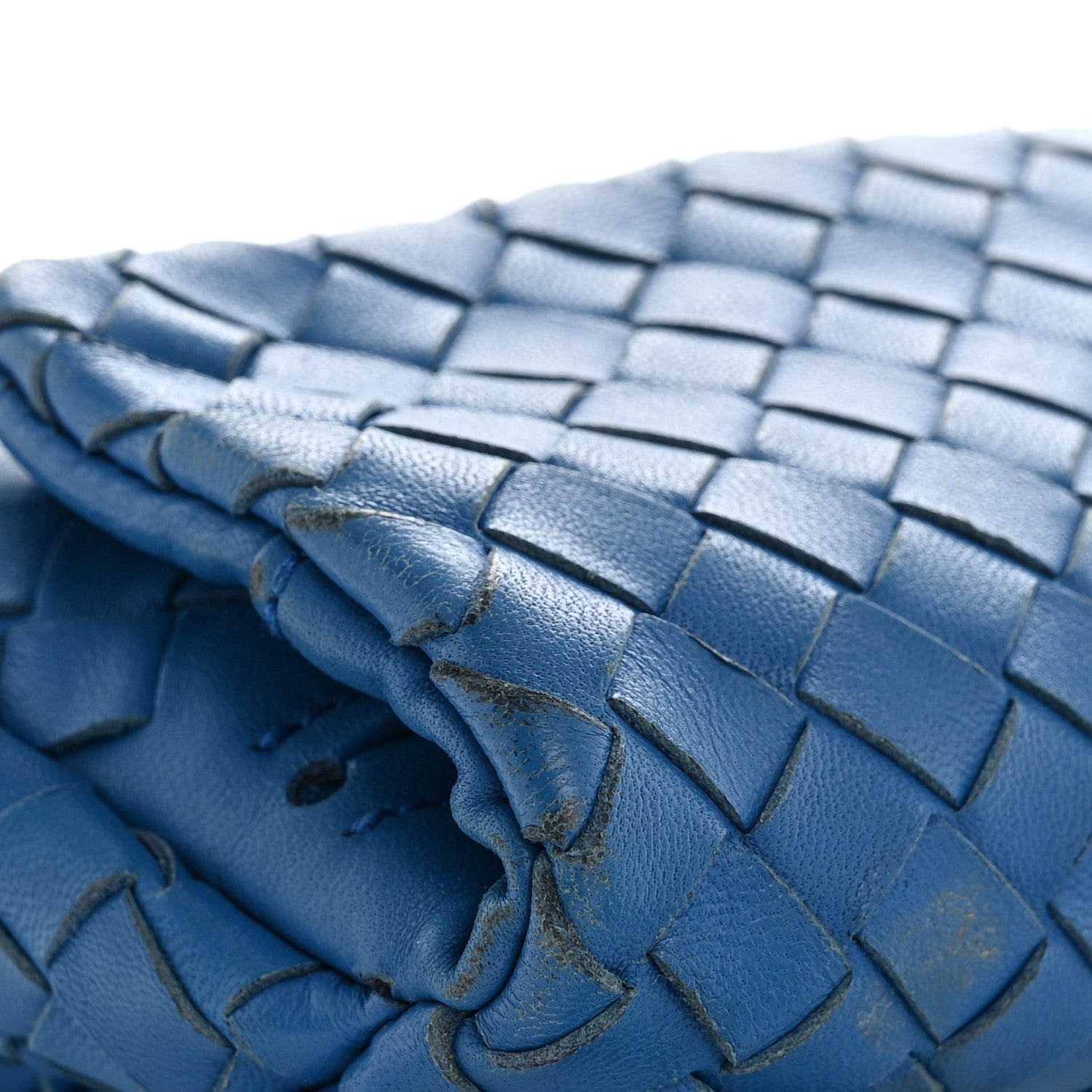 Bottega Veneta Nappa Intrecciato Small Chain Crossbody Blue 14 of 14