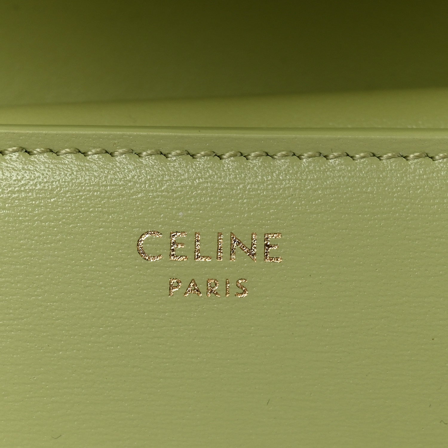 Celine Shiny Calfskin Small Triomphe Wallet Light Jade 6 of 7