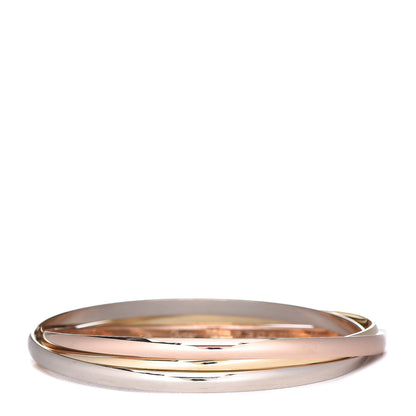 Cartier 18K Pink Yellow White Gold Trinity Bangle 59 1 of 4