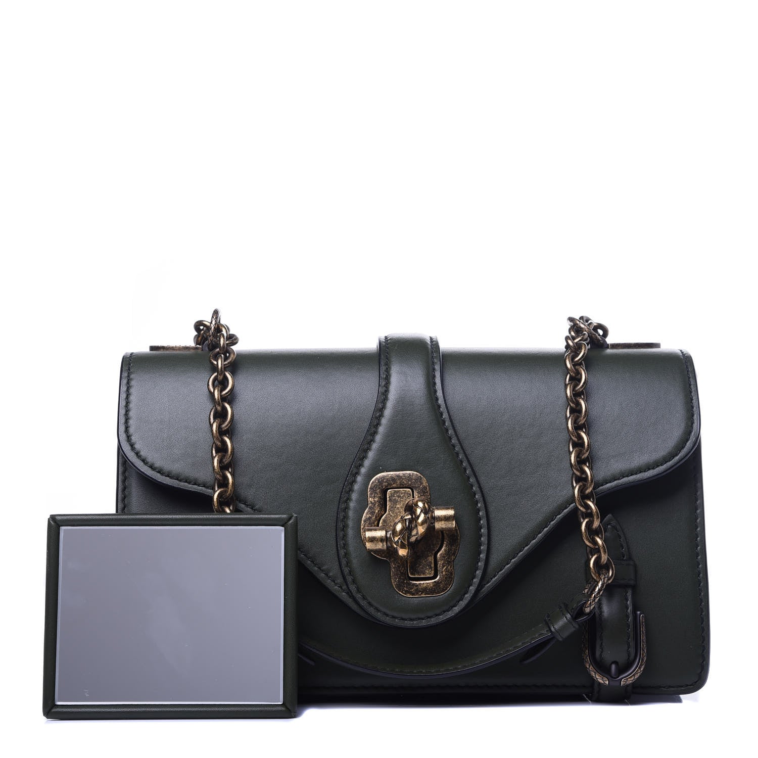 Bottega Veneta French Calf City Knot Bag Moss 1 of 10