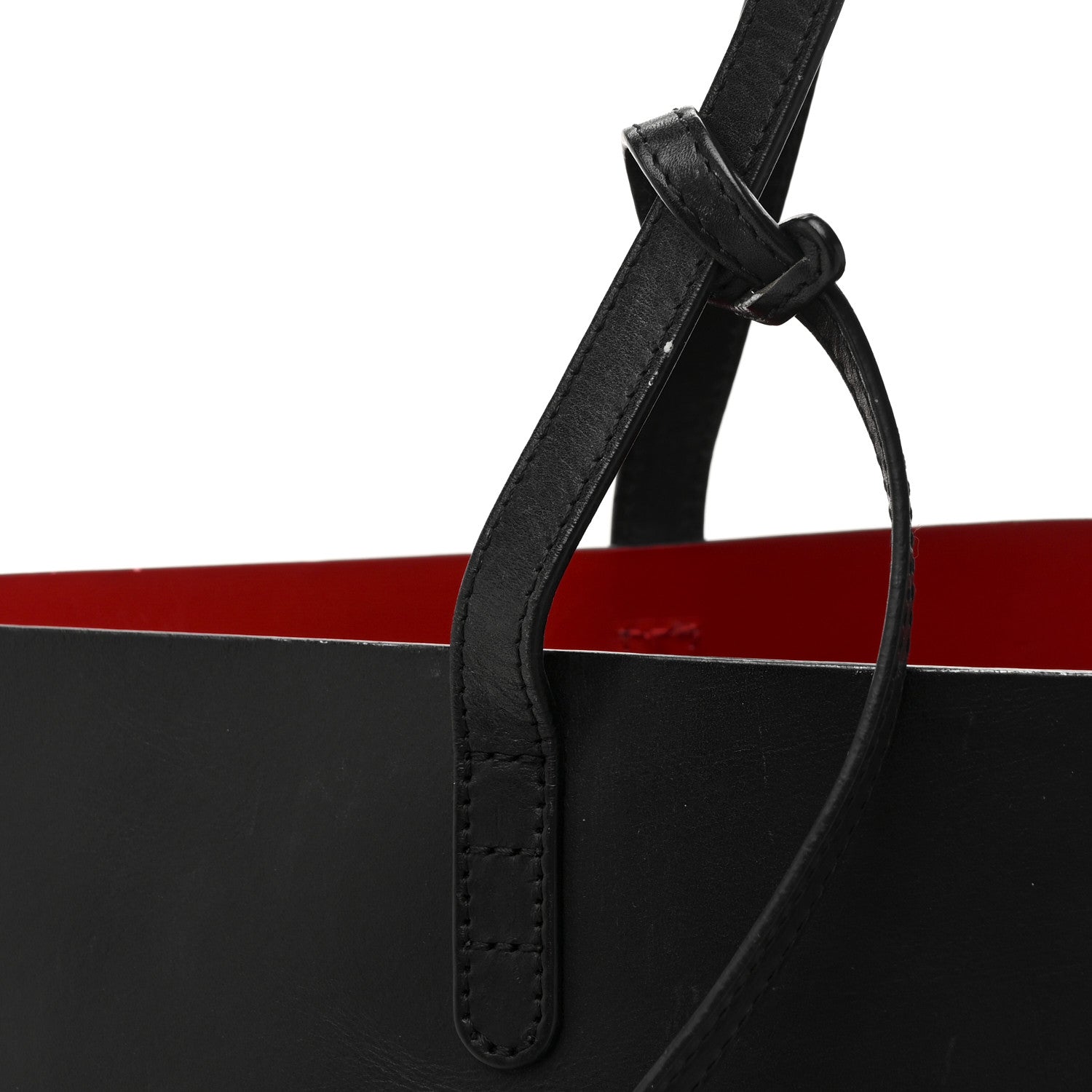 Mansur Gavriel Calfskin Shopping Tote Black Flamma 14 of 17