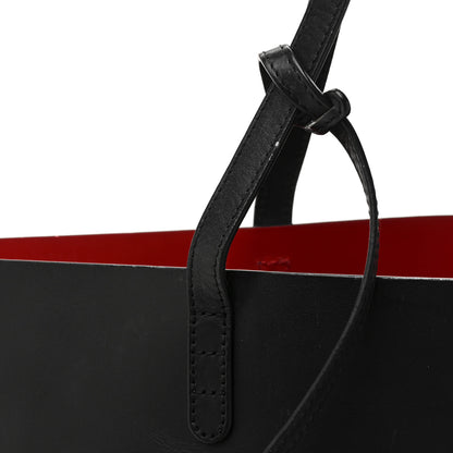 Mansur Gavriel Calfskin Shopping Tote Black Flamma 14 of 17