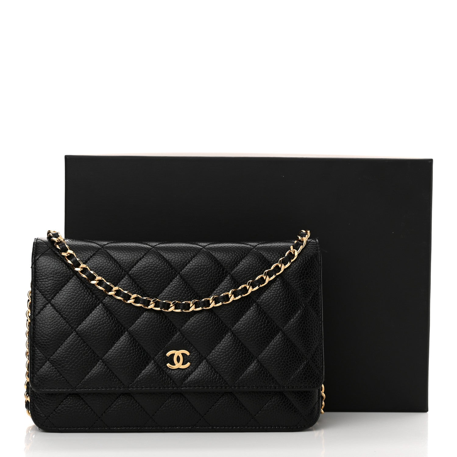 Chanel Caviar Quilted Wallet on Chain WOC Black 14 of 14
