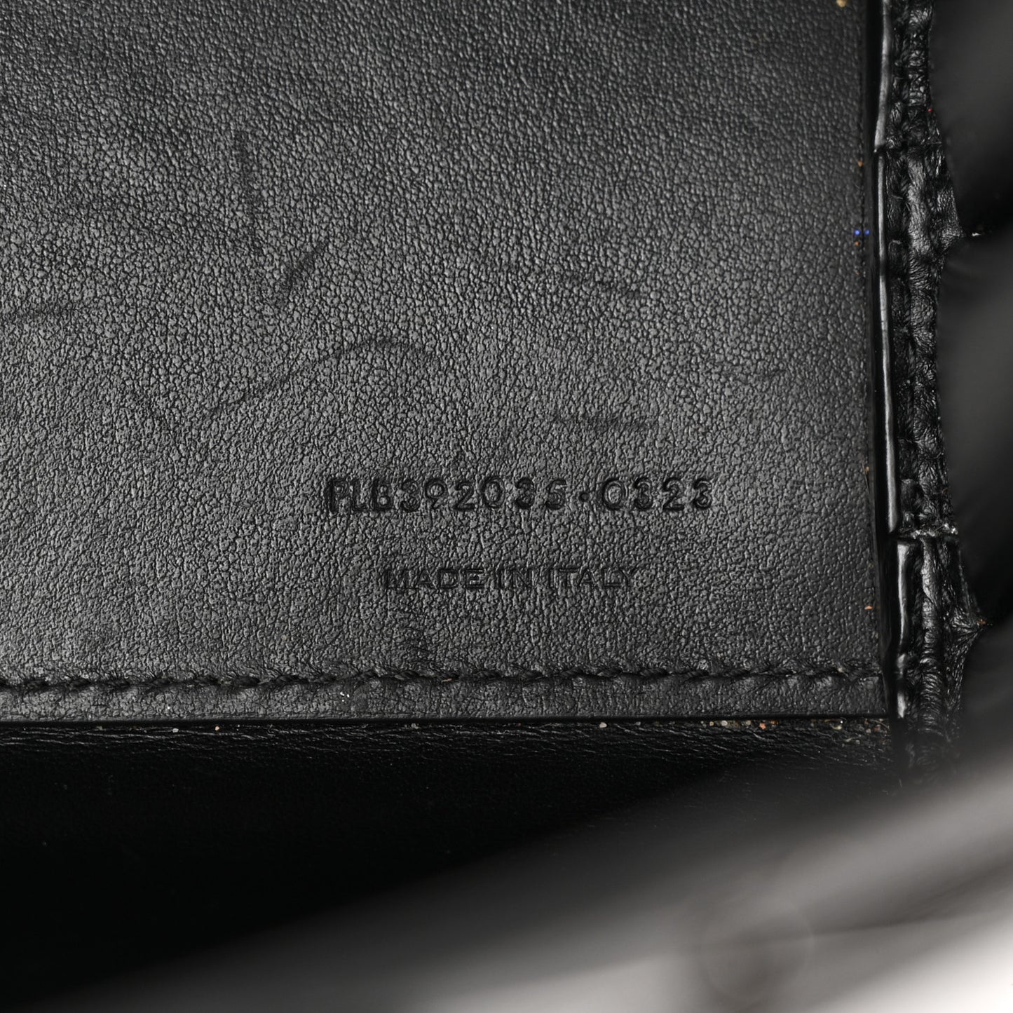 Grained Calfskin Nano Sac De Jour Black