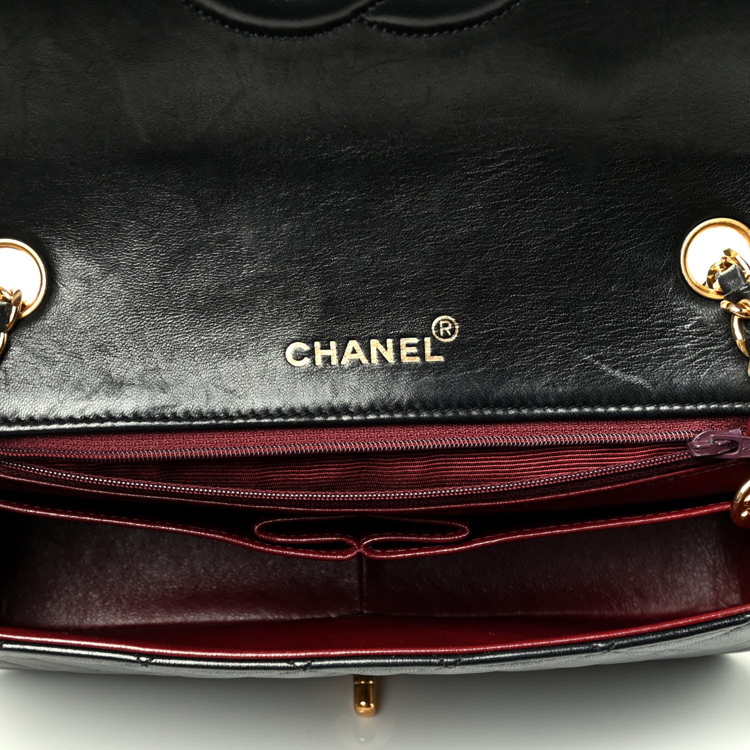Chanel Lambskin Quilted Small Single Flap Black 4 of 4