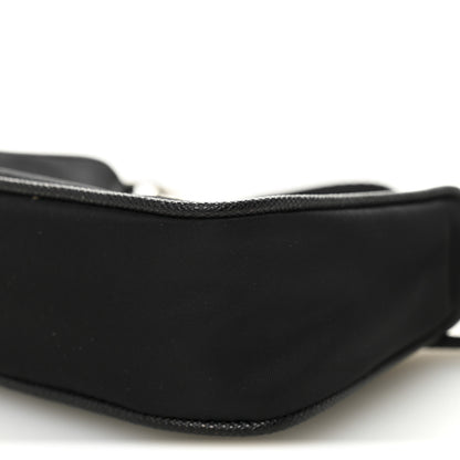 Prada Tessuto Nylon Mini Re-Edition 2000 Shoulder Bag Black 9 of 10
