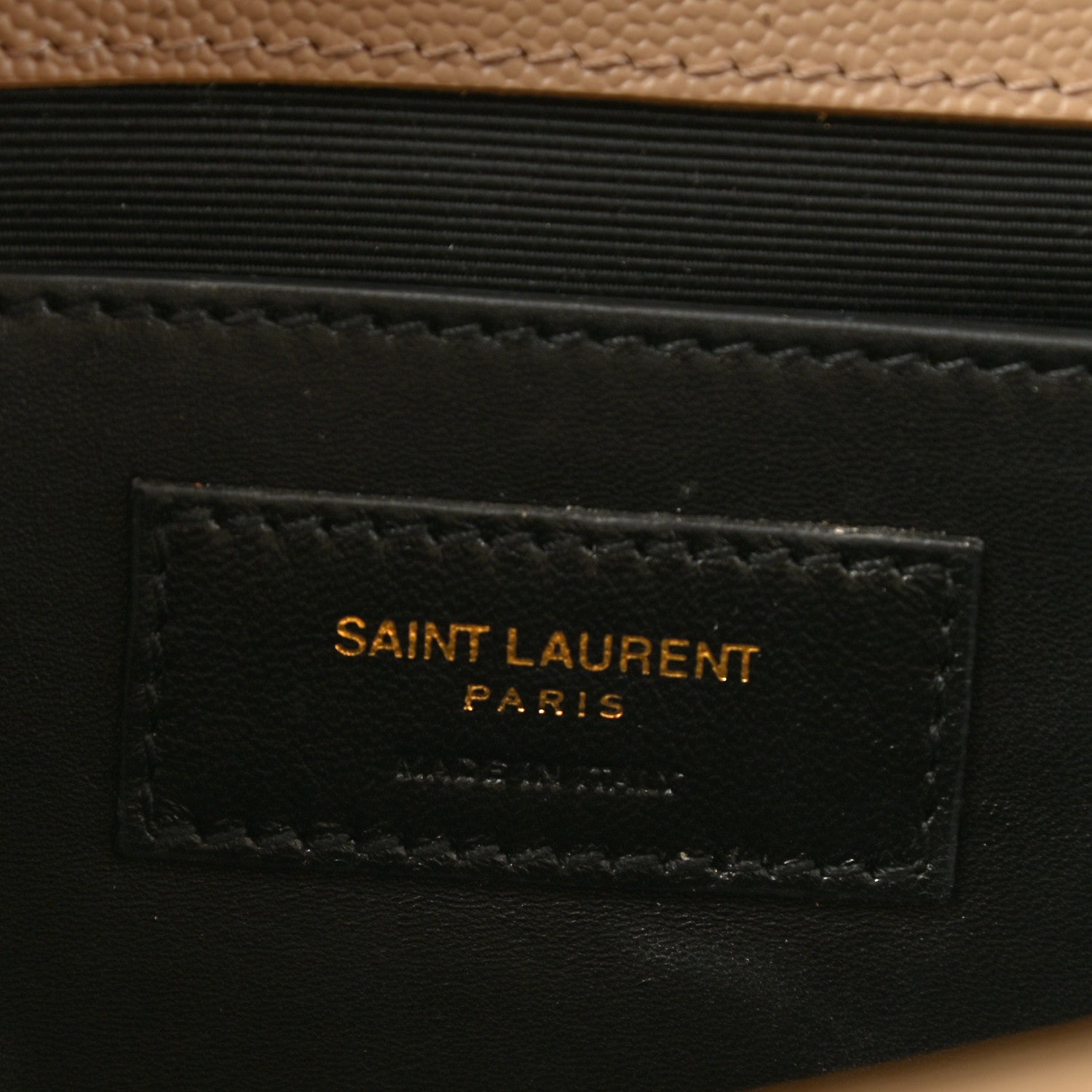 Saint Laurent Grain De Poudre Classic Monogram Cassandre Clutch Nude 6 of 13