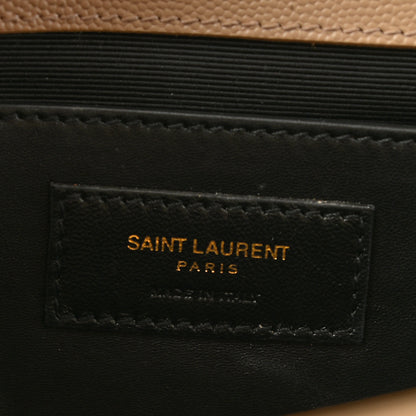 Saint Laurent Grain De Poudre Classic Monogram Cassandre Clutch Nude 6 of 13