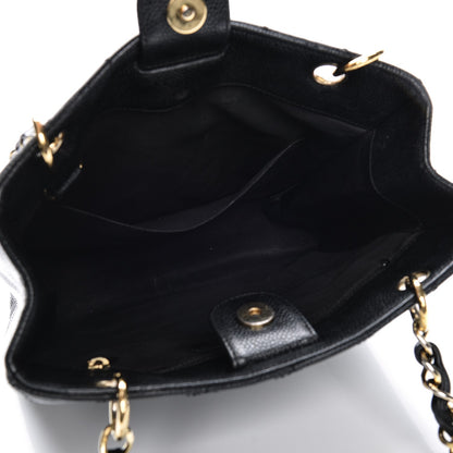 Chanel Caviar Quilted Petit Shopping Tote PST Black 5 of 8