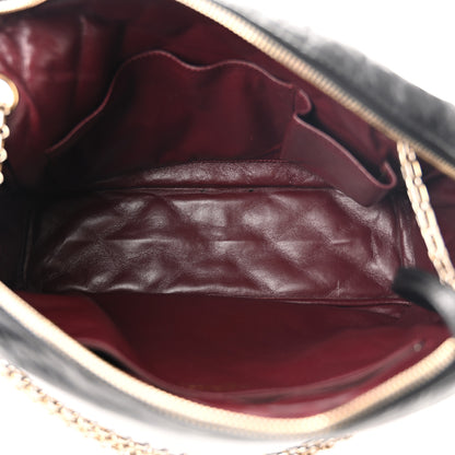 Chanel Aged Calfskin Quilted Large Reissue Camera Case Black 5 of 10