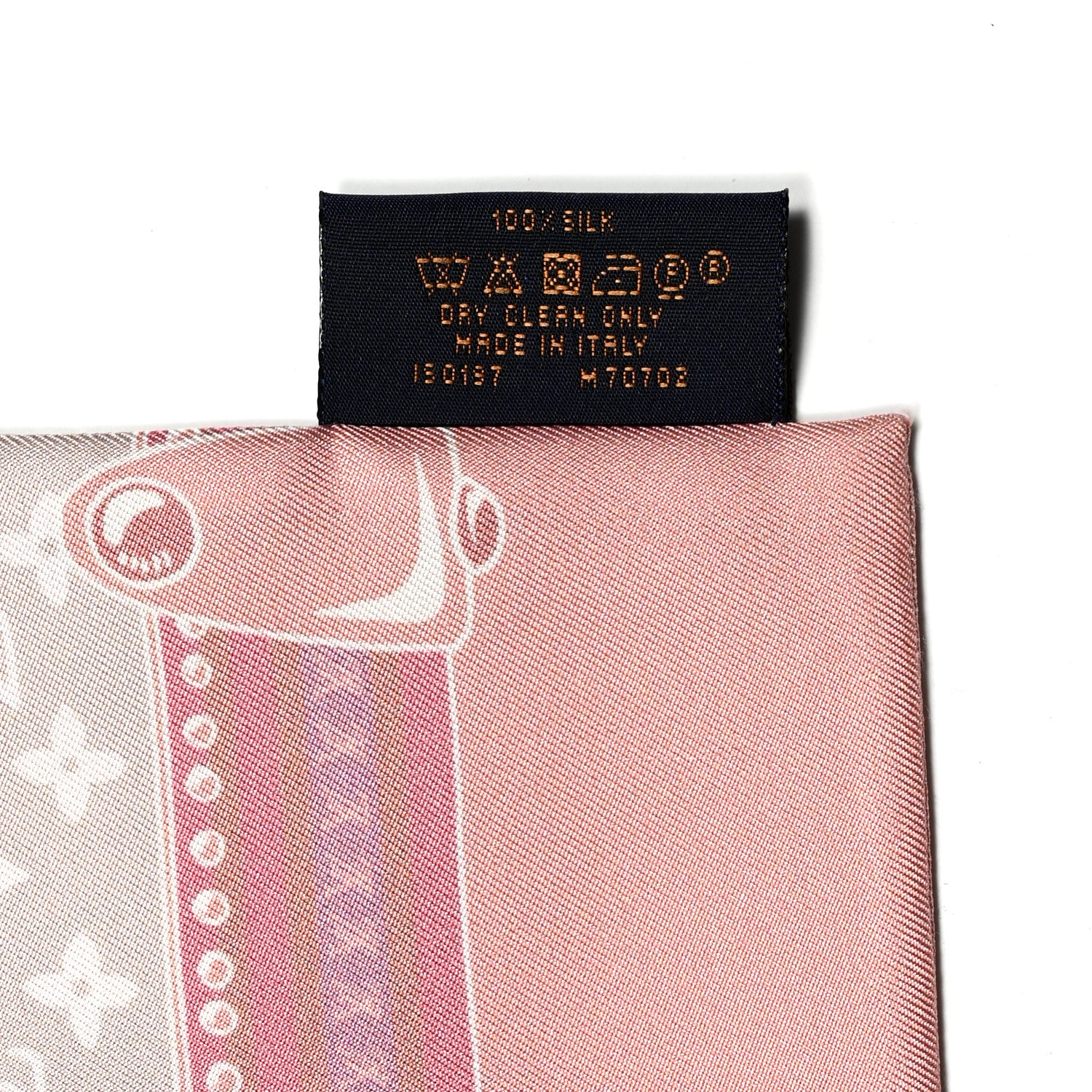 Louis Vuitton Silk Monogram Poodle Animalle Bandeau Rose Pale 3 of 4