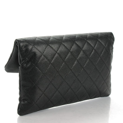 Chanel Caviar Quilted CC Beauty Clutch Black 3 of 8
