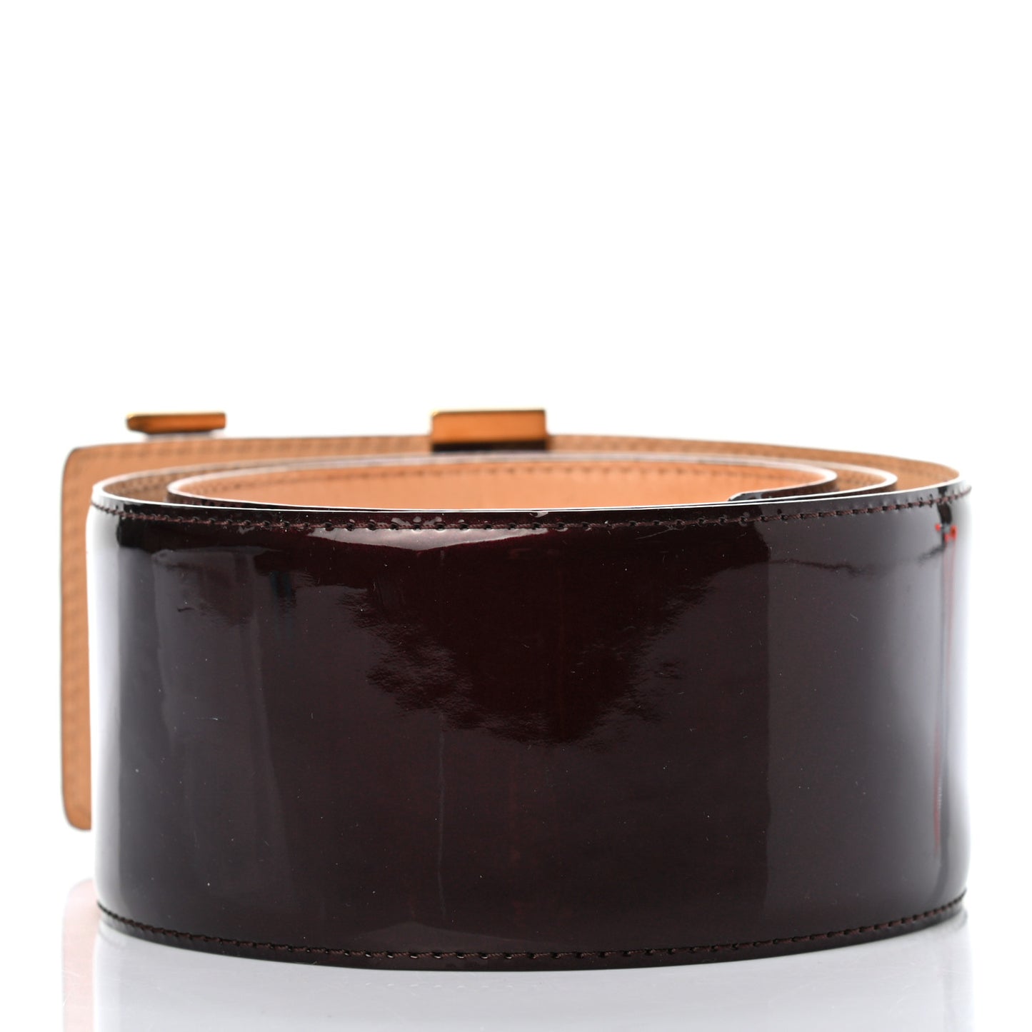 Patent LV Facettes Belt 75 30 Amarante