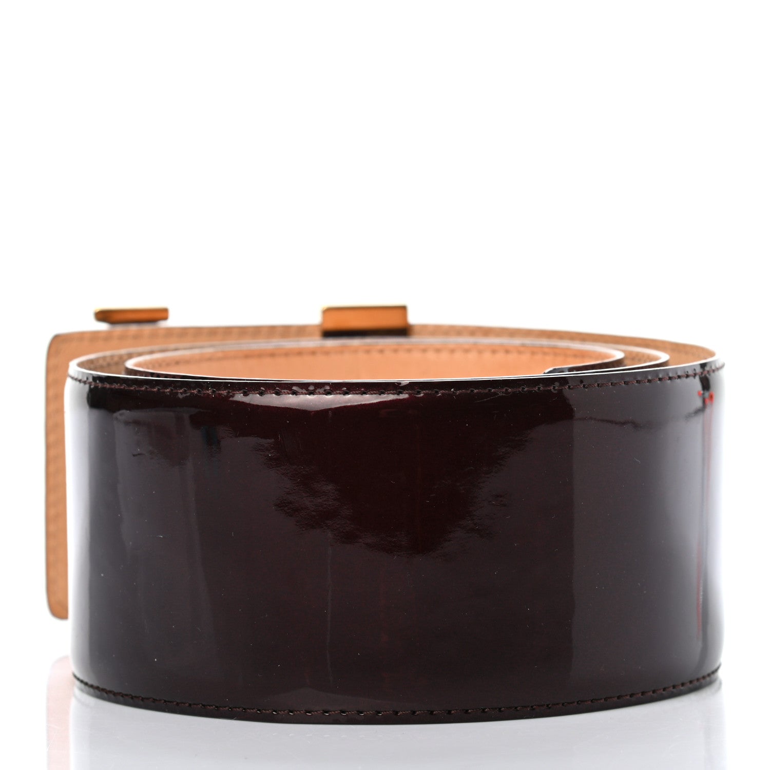 Louis Vuitton Patent LV Facettes Belt 75 30 Amarante 2 of 7