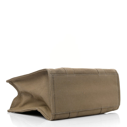 Marc Jacobs Cotton Canvas Medium The Traveler Tote Bag Slate Green 3 of 7