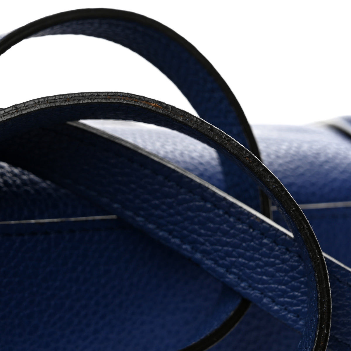 Drummed Calfskin Nano Luggage Indigo