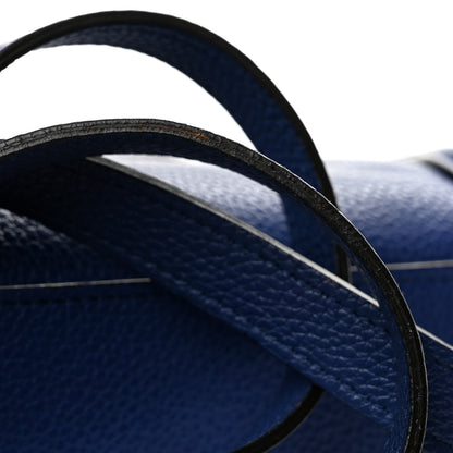 Celine Drummed Calfskin Nano Luggage Indigo 11 of 13