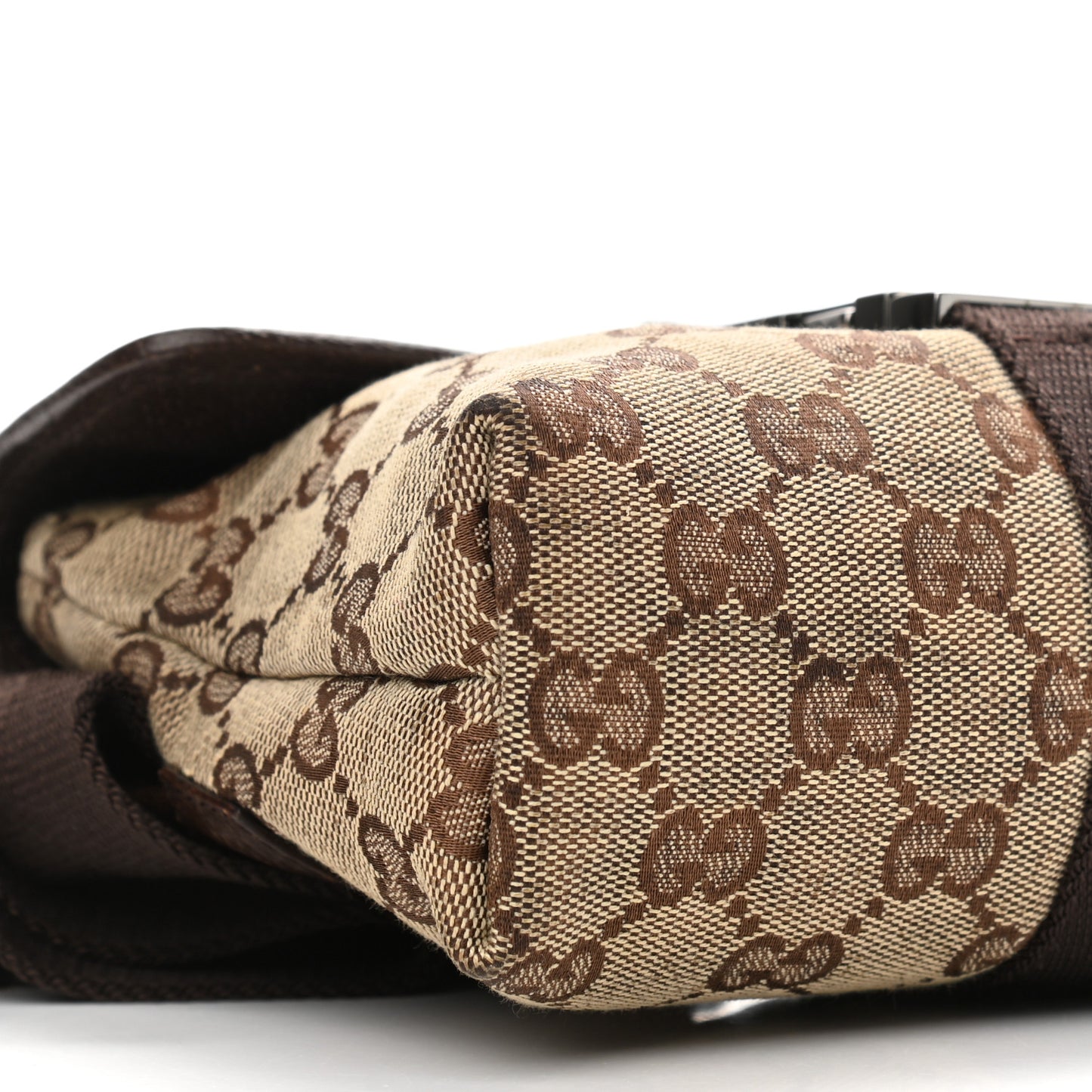 Monogram Waist Pouch Bag Dark Brown