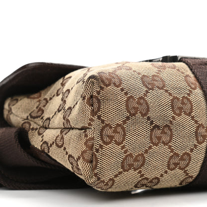 Gucci Monogram Waist Pouch Bag Dark Brown 9 of 10