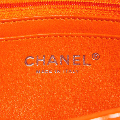 Chanel Patent Quilted Mini Rectangular Flap Orange 7 of 10