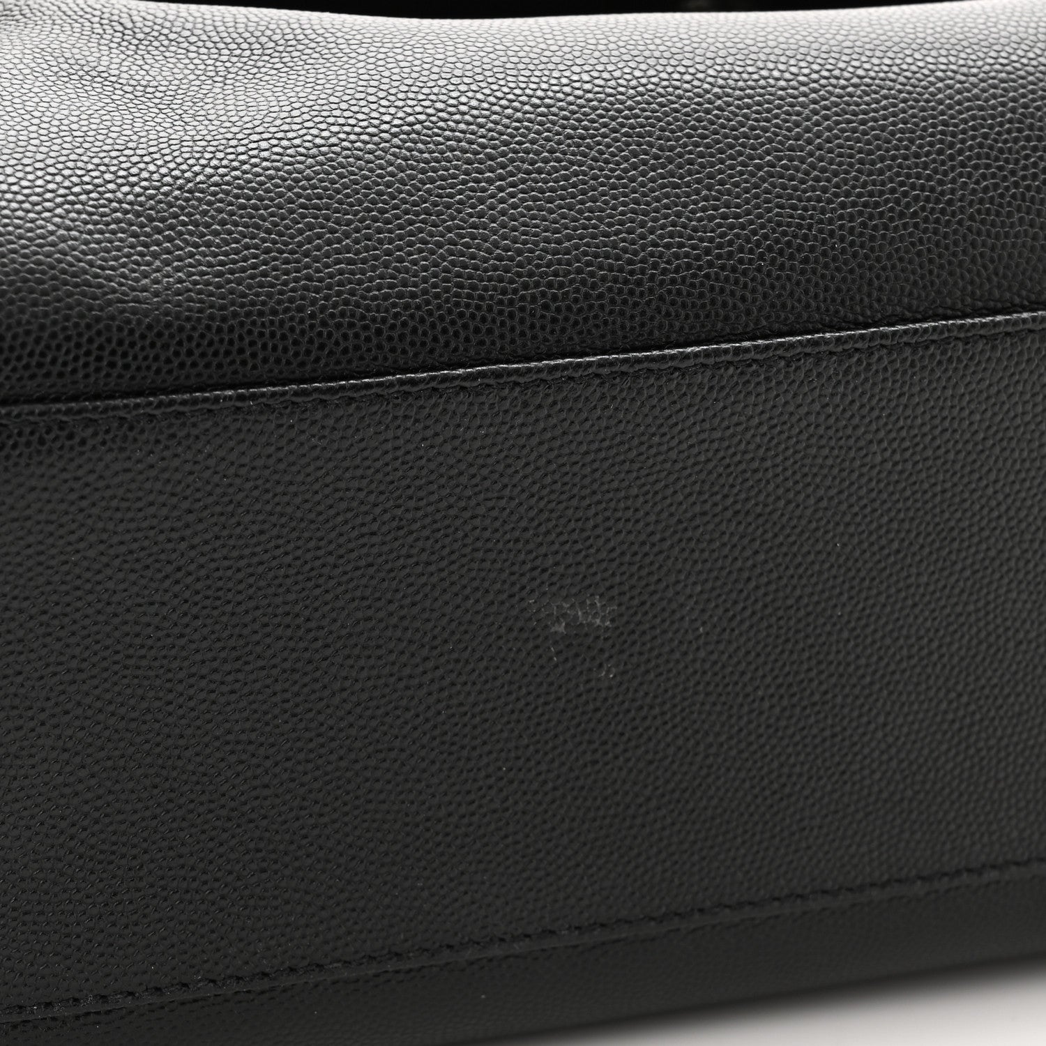 Saint Laurent Grain De Poudre Medium West Hollywood Monogram Fold-Over Black 11 of 12