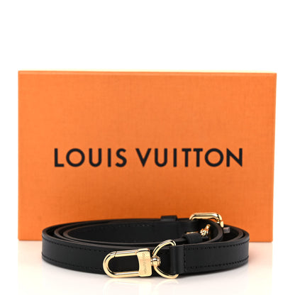 Louis Vuitton Calfskin 16mm Adjustable Shoulder Strap Black 5 of 5