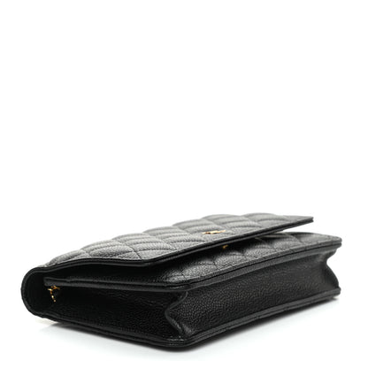 Chanel Caviar Quilted Wallet On Chain WOC Black 4 of 10