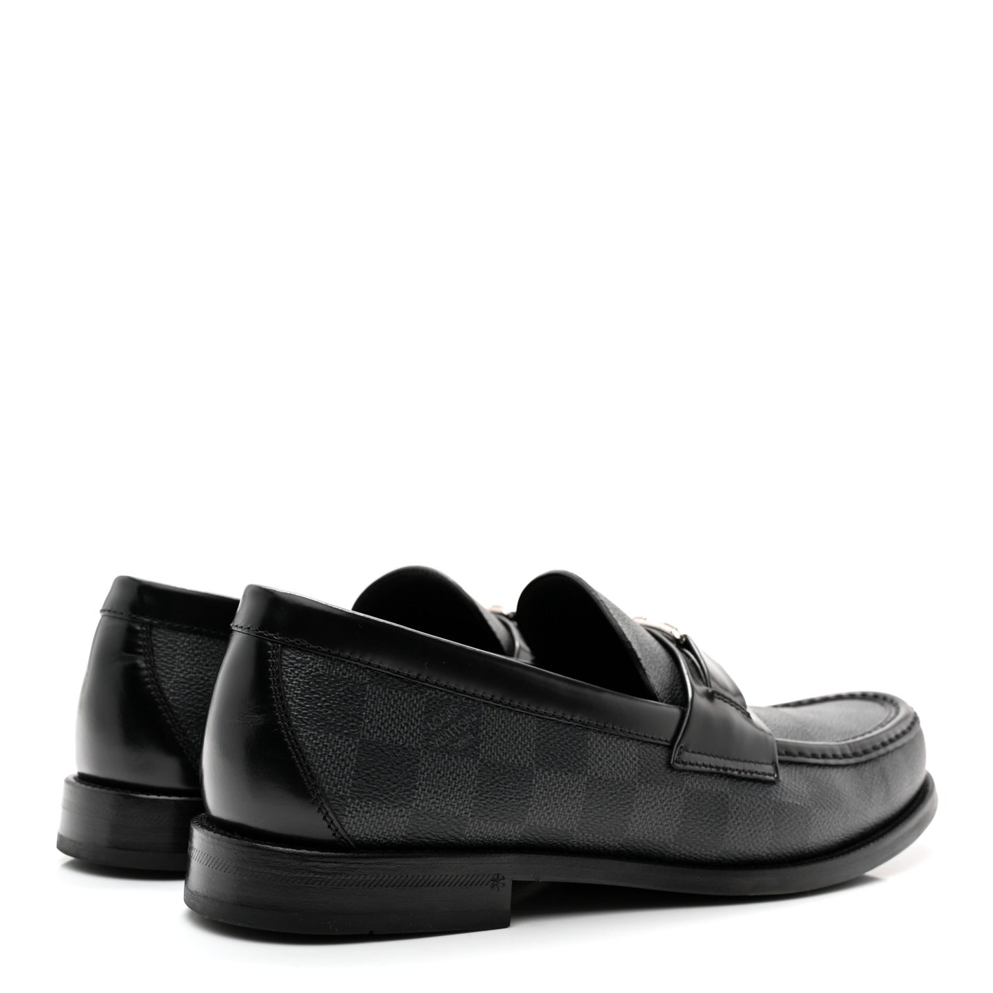 Damier Graphite Calfskin Mens Major Loafers 8