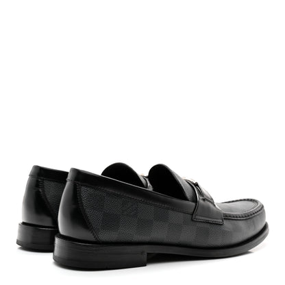 Louis Vuitton Damier Graphite Calfskin Mens Major Loafers 8 4 of 10