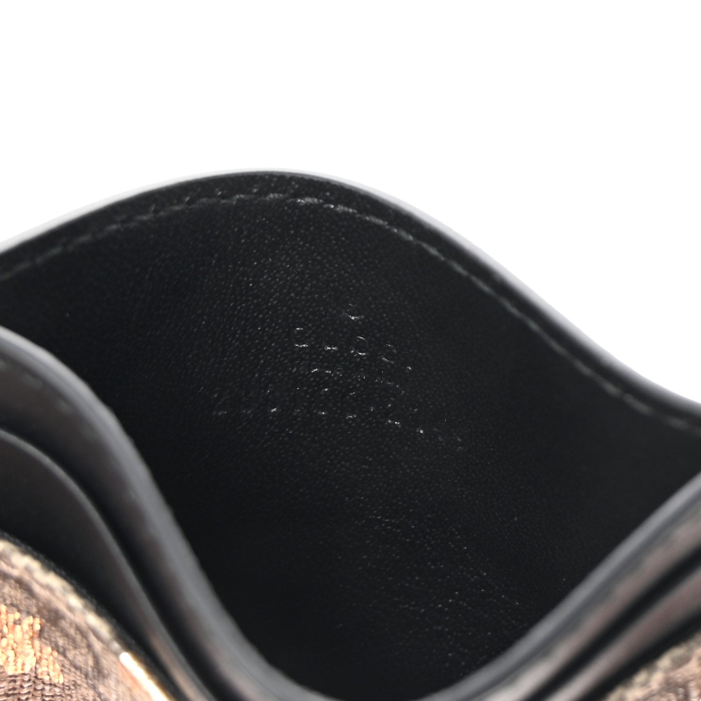 GG Supreme Monogram Bees Card Holder Black