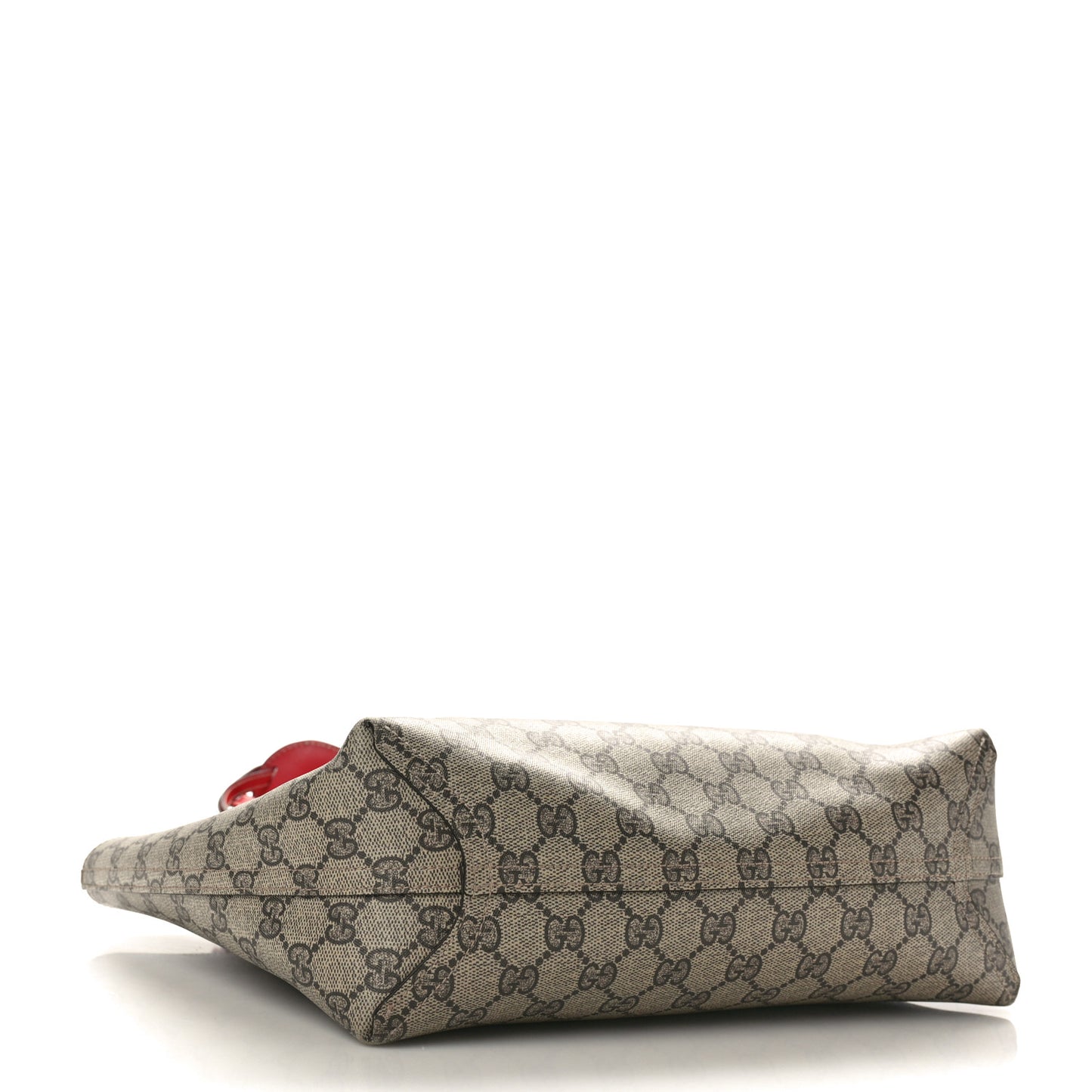 GG Supreme Monogram Small Reversible Tote Beige Red