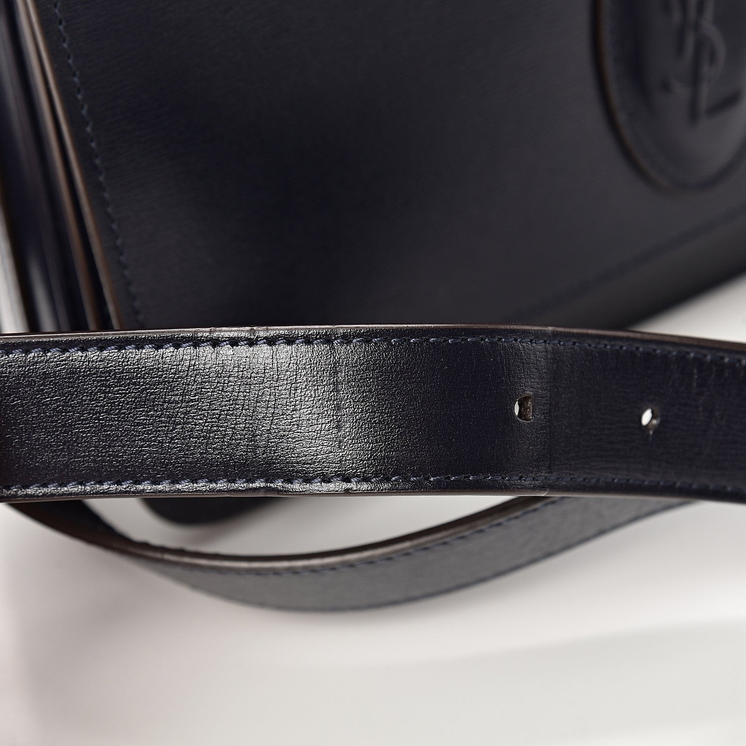 Saint Laurent Calfskin Medium Le 61 Shoulder Bag Navy 12 of 14